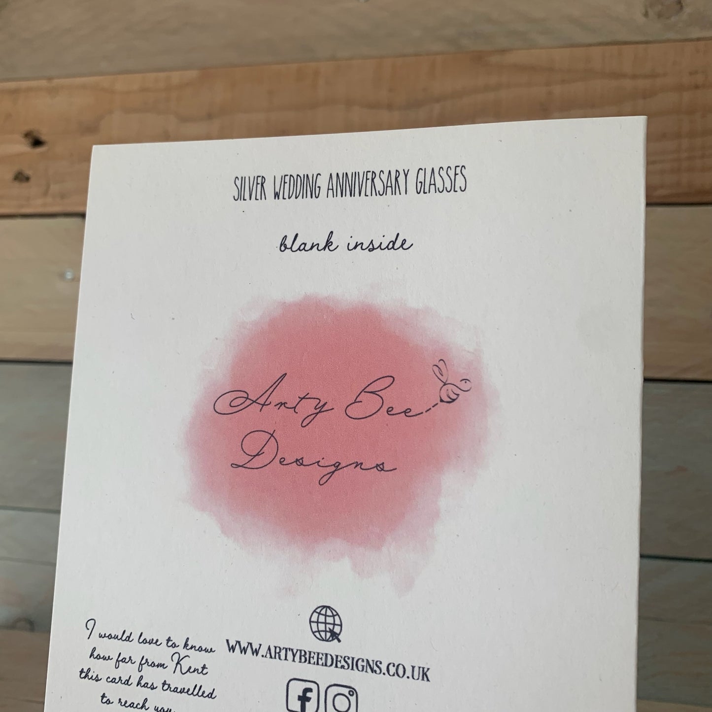 Silver Anniversary Champagne Card
