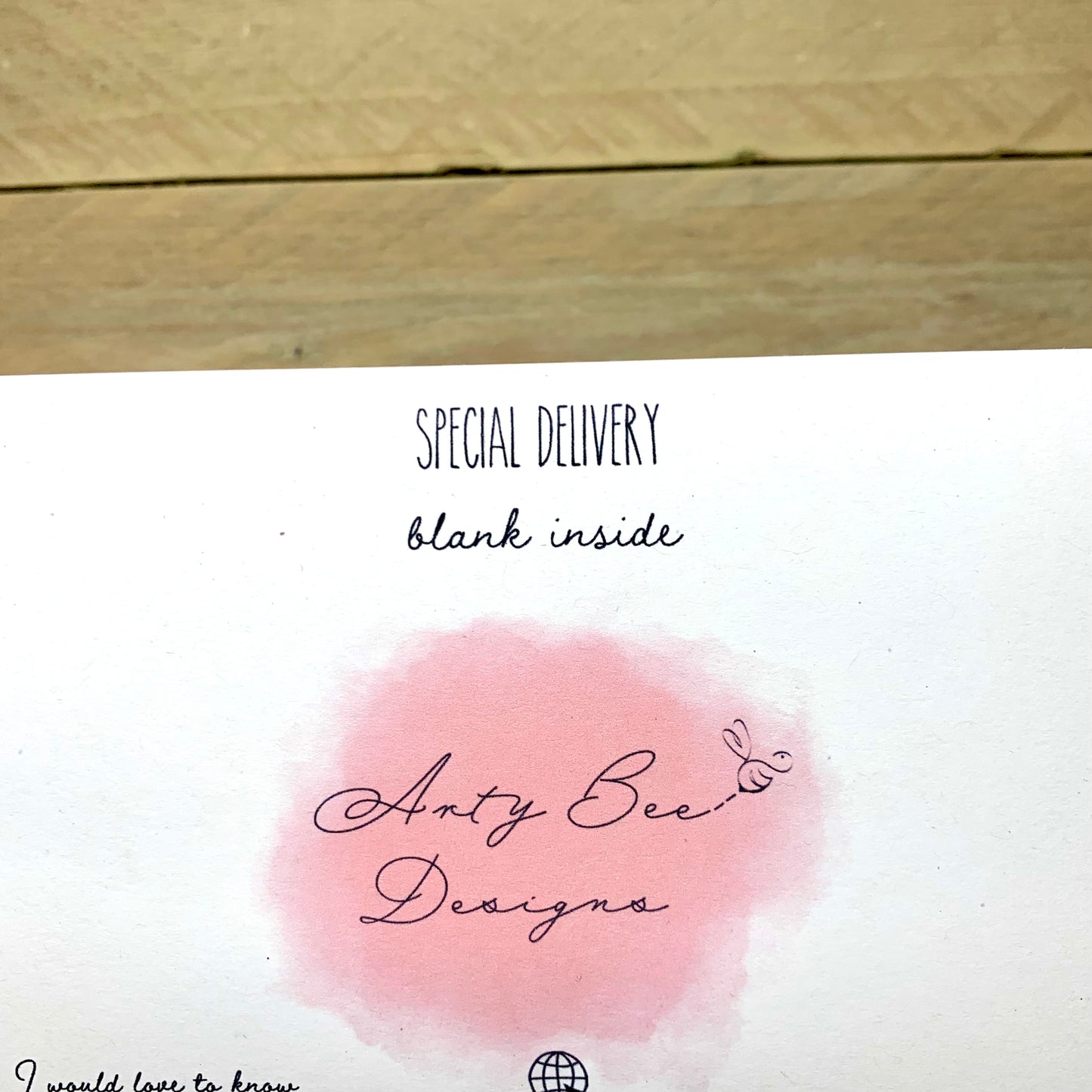 Special Delivery New Baby Green Card