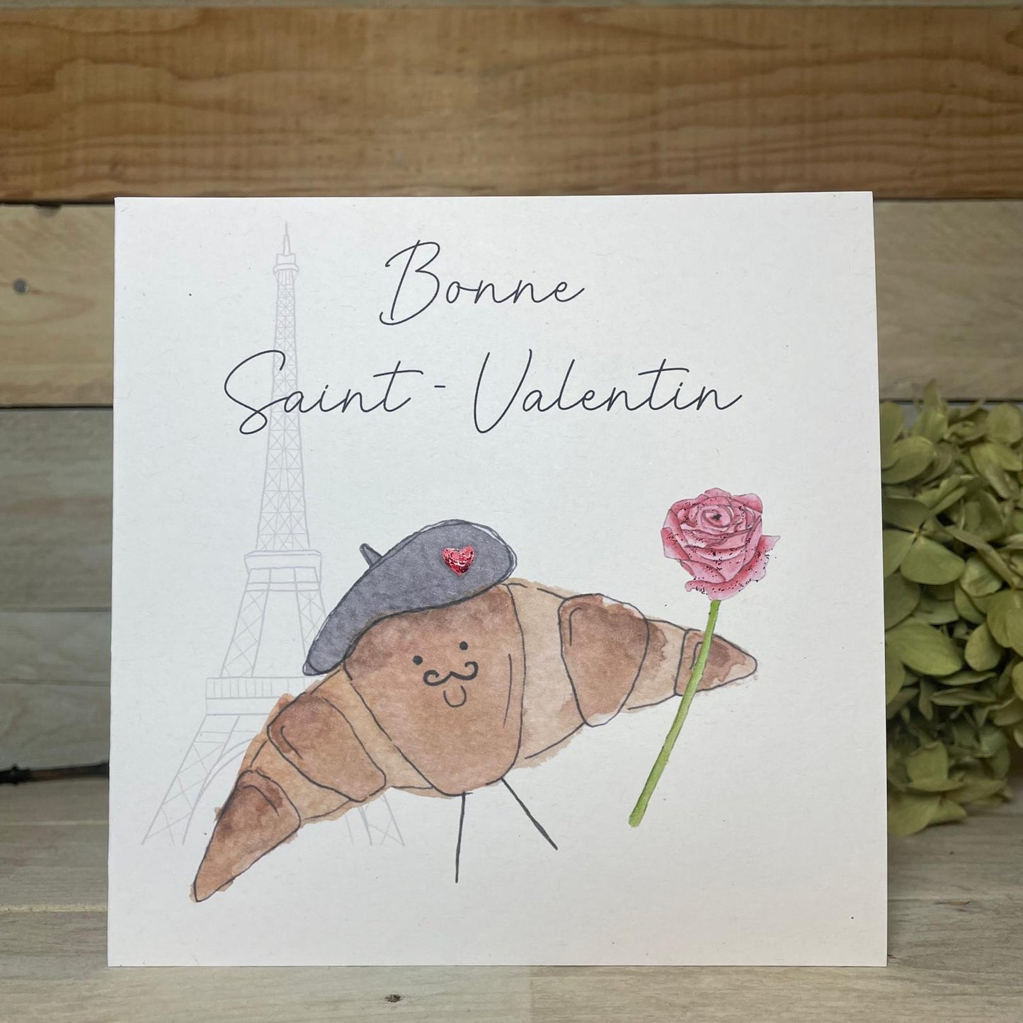 Je' Tieme Croissant Valentine's Card