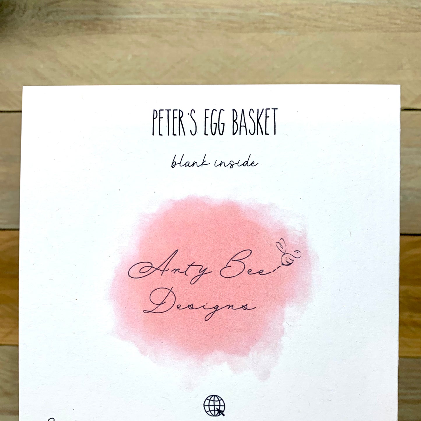 Peter's Egg Basket Easter Card