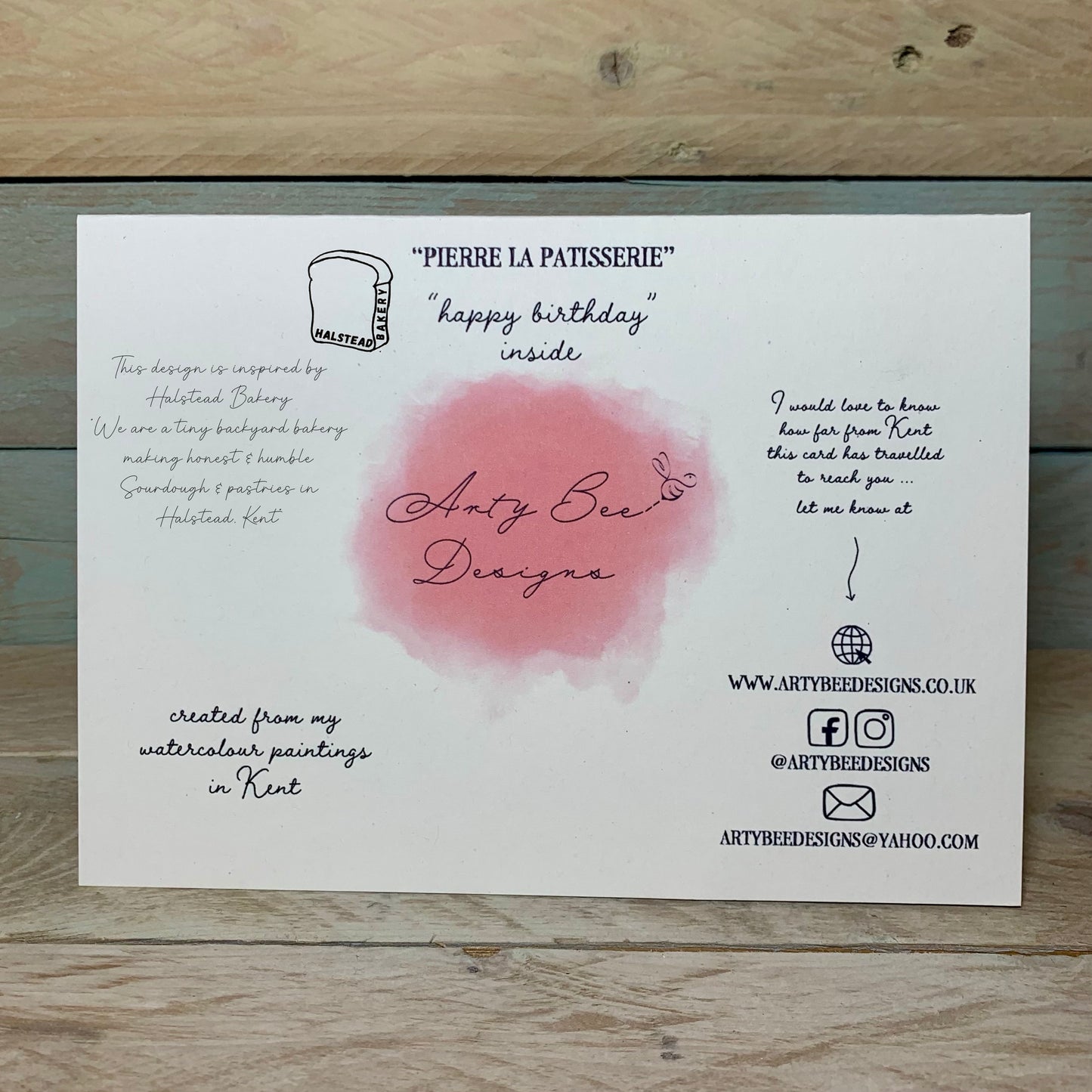 Pierre La Patisserie Birthday Card