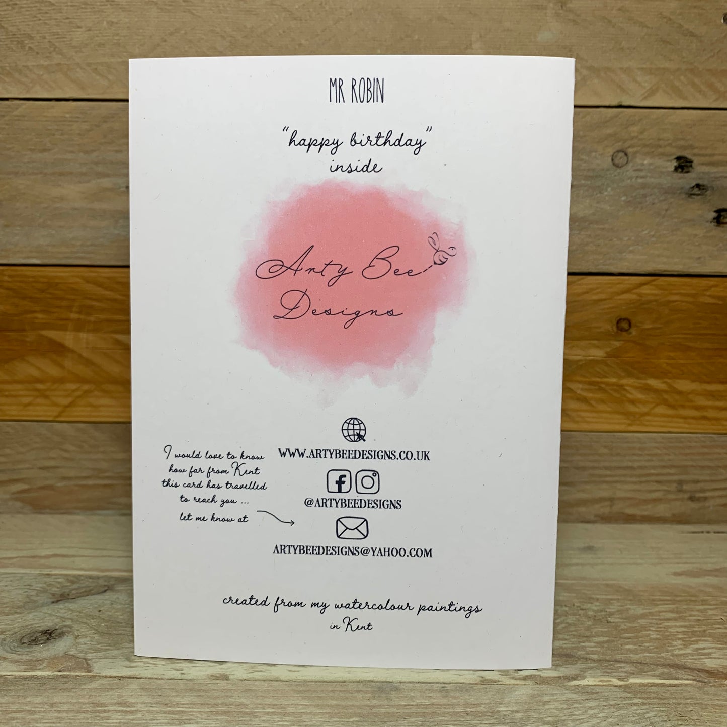 Mr Robin Birthday Card