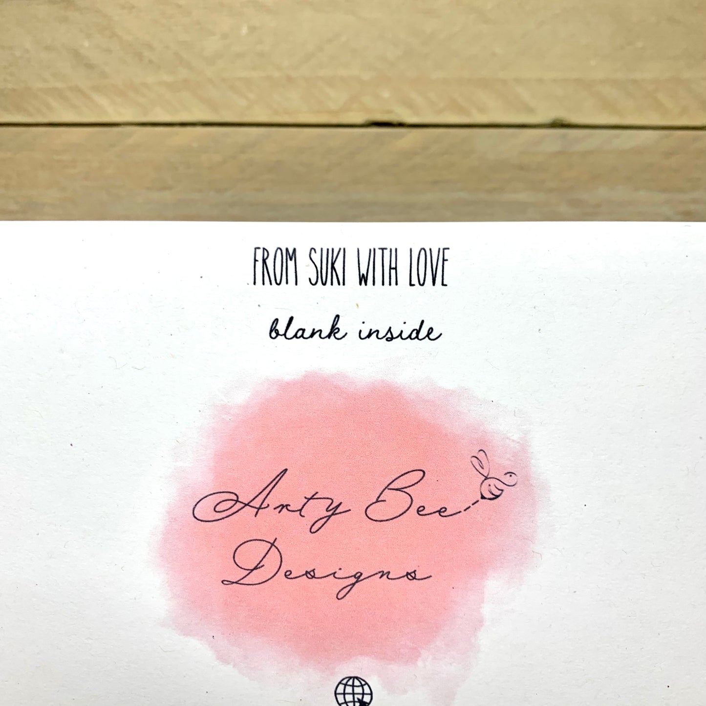 From Suki With Love Anniversary Card