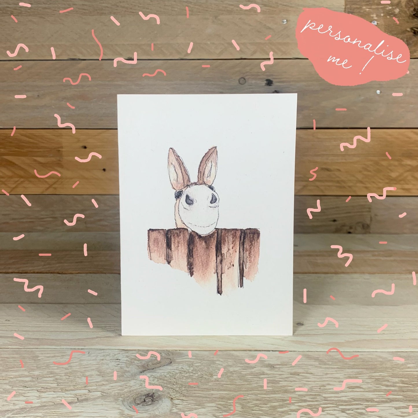 Dotty the Donkey Notelet - Arty Bee Designs
