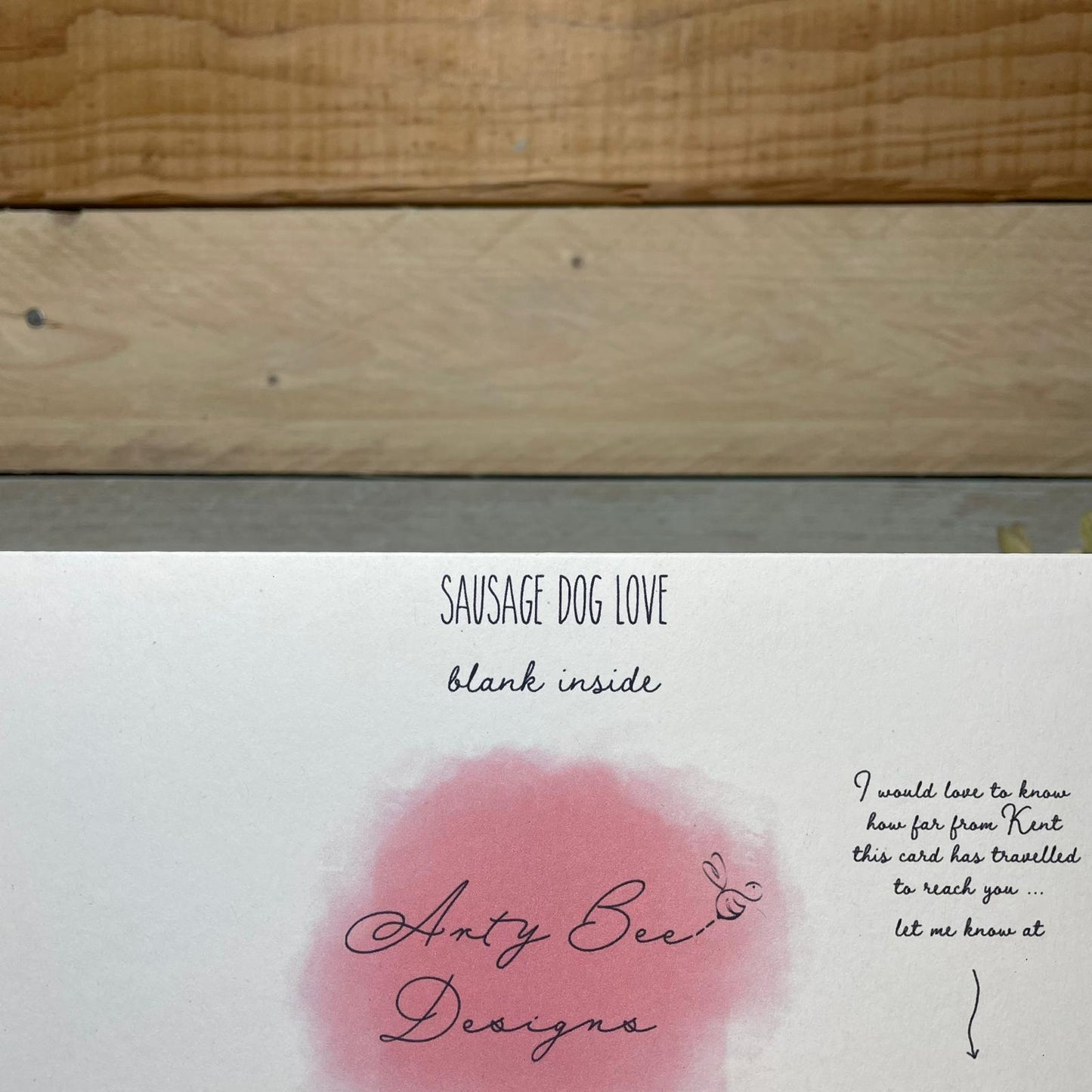 Sausage Dog Love Valentine's Card