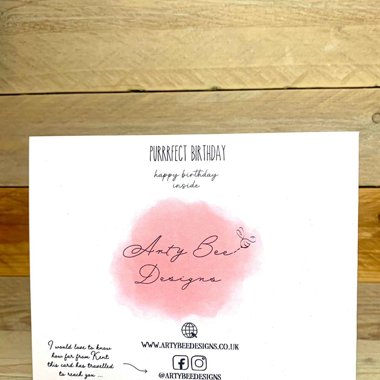 Purrrffect Birthday Cat Card