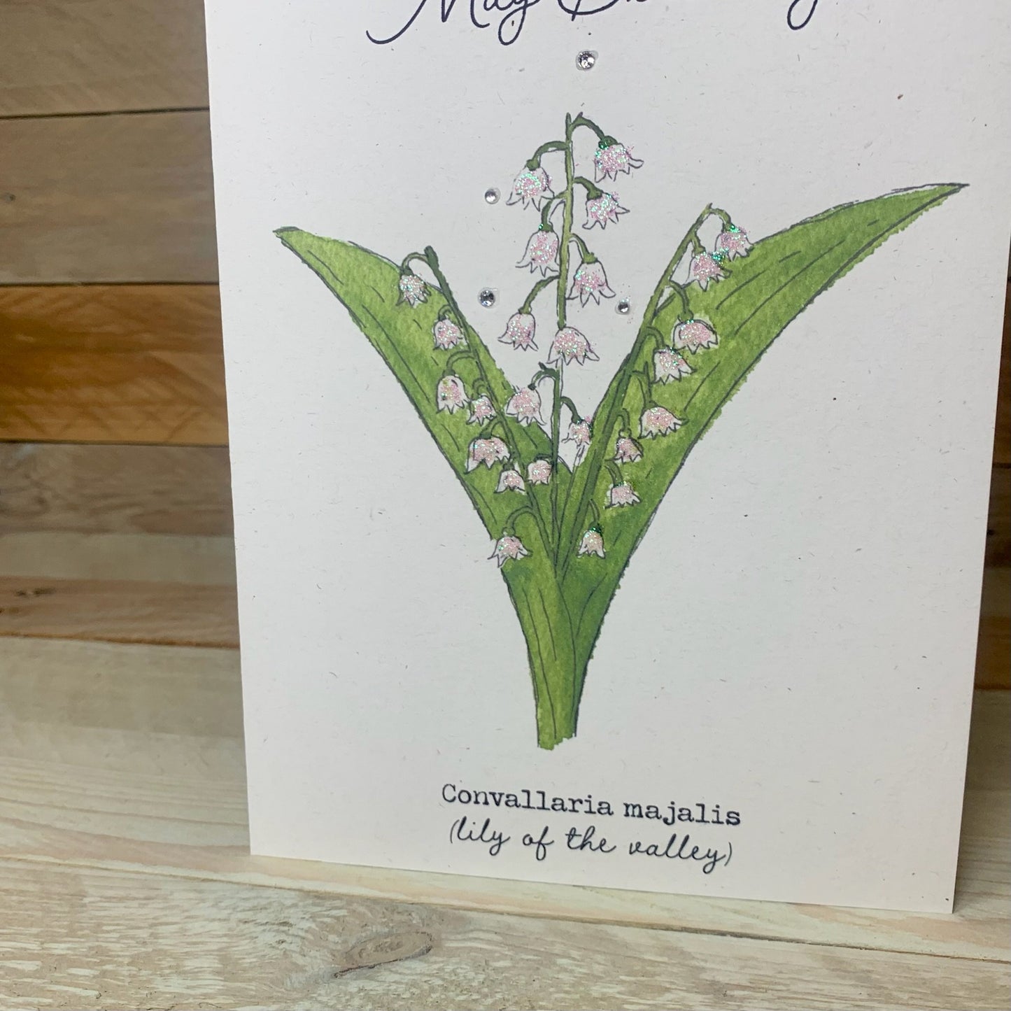 May / Lilly of the Valley Birth Flower Card - Arty Bee Designs