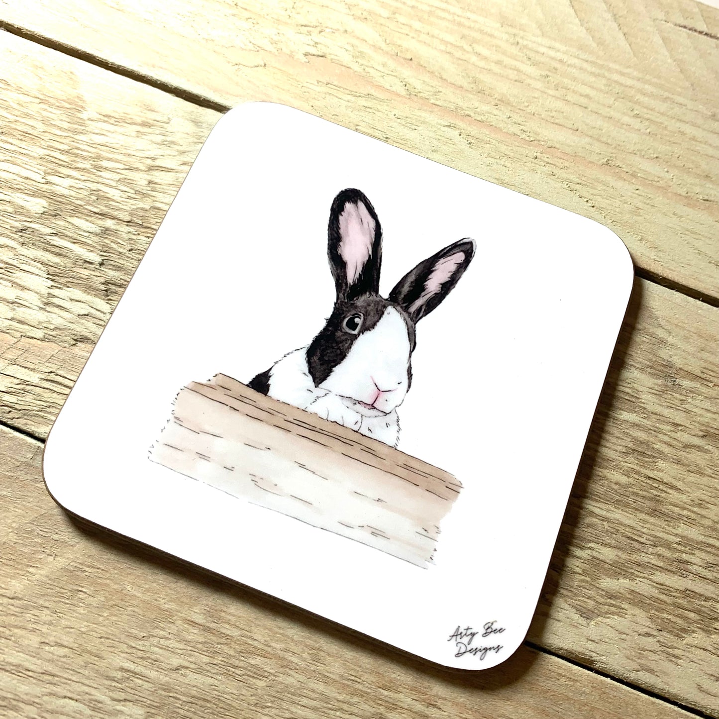 Peek a Boo Bunny Coaster