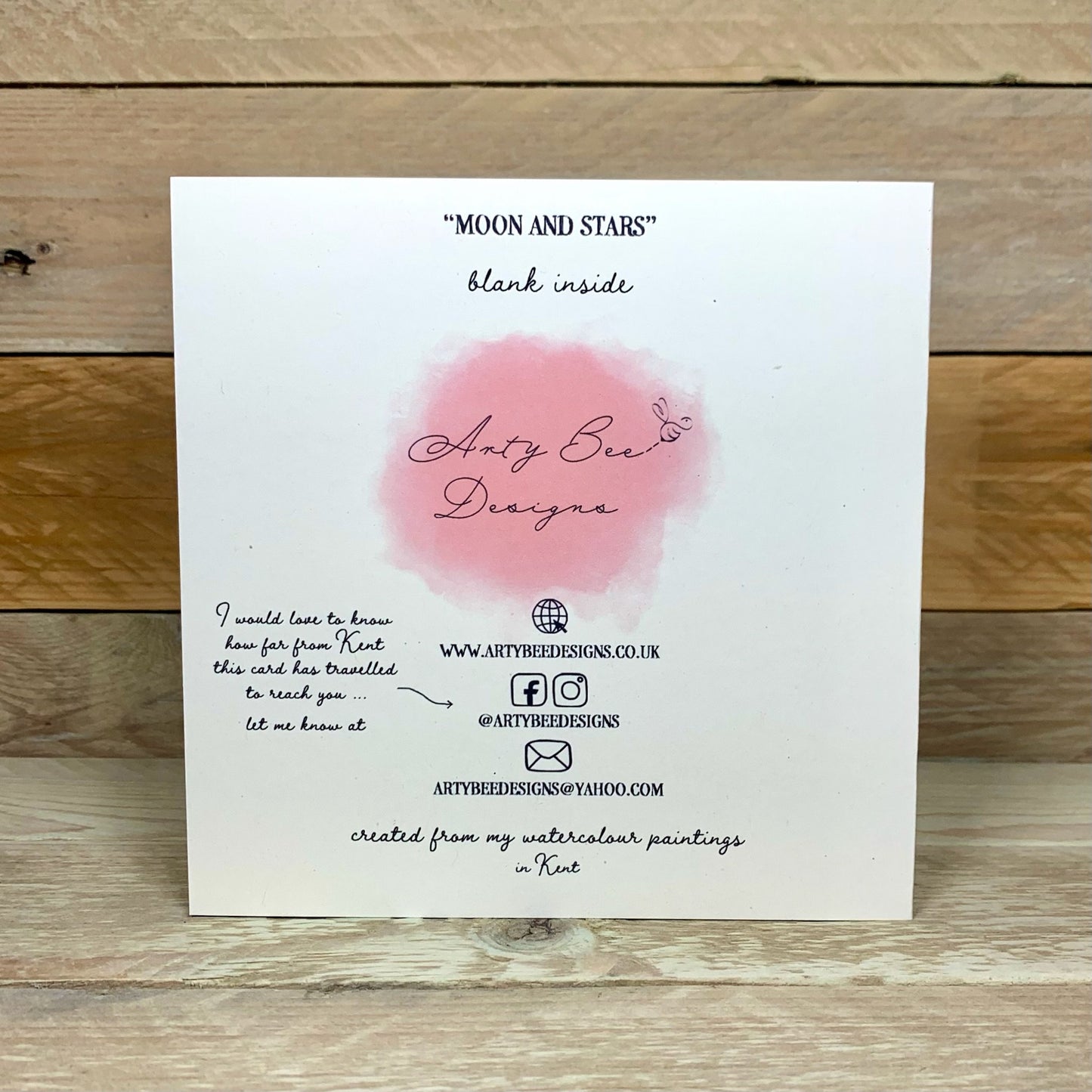 Moon and Stars New Baby Card - Arty Bee Designs