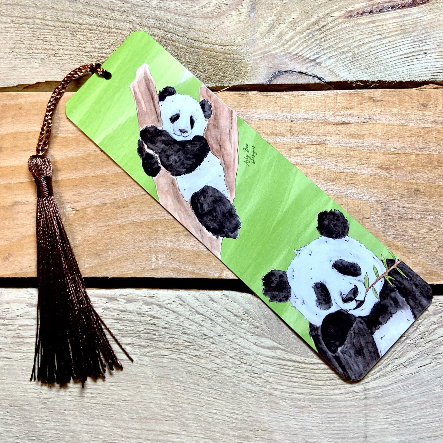 Panda Metal Bookmark With Tassel