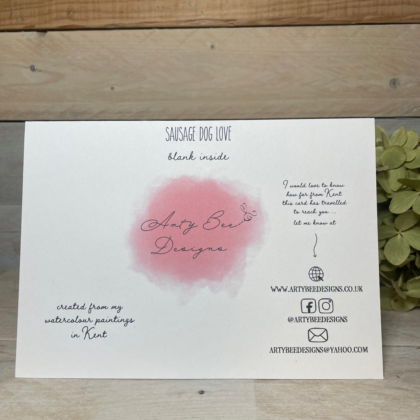 Sausage Dog Love Valentine's Card