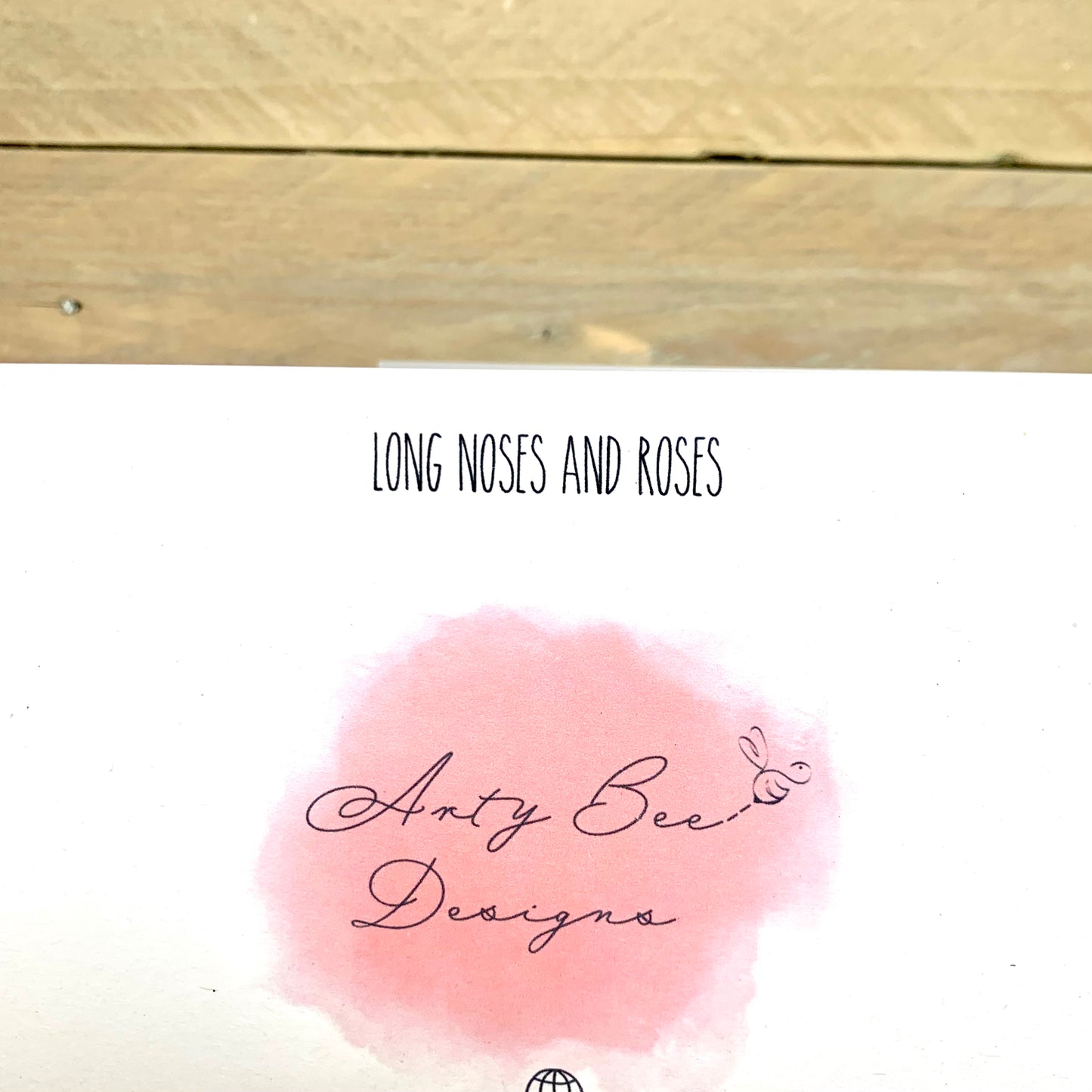 Long Noses and Roses Whippet Anniversary Card