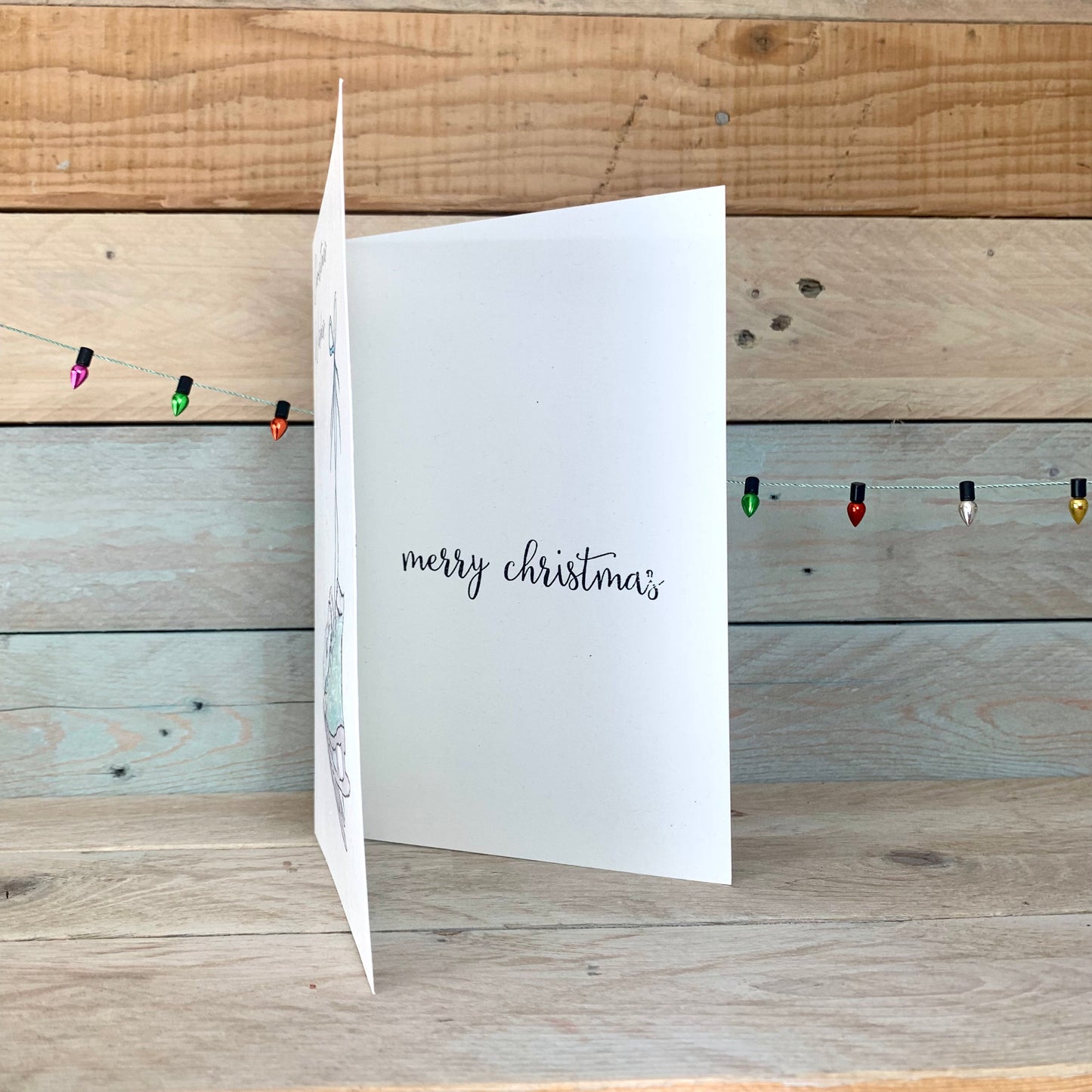 Ice Skates Christmas Card