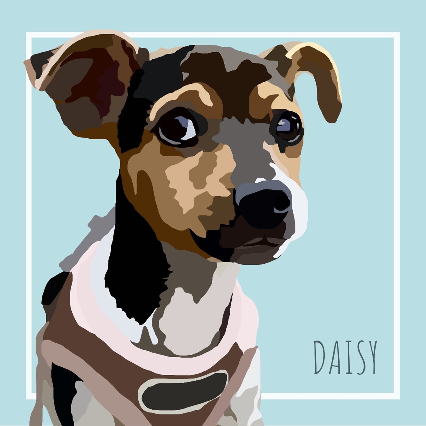 Digital Pet Portrait - Arty Bee Designs 