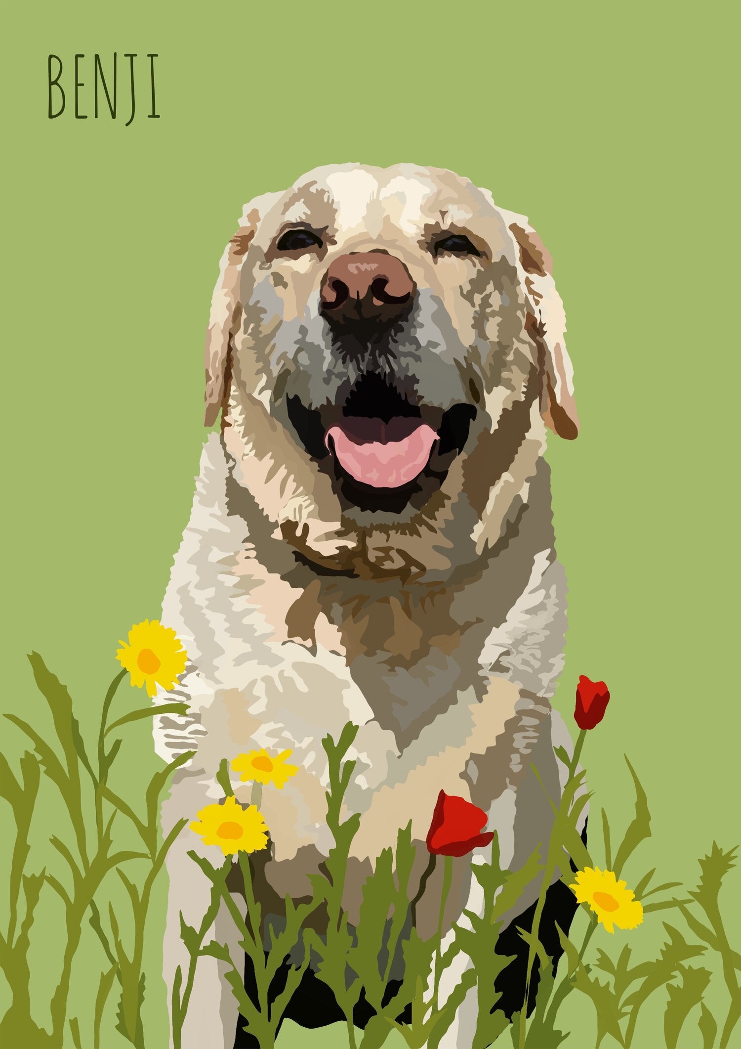 Digital Pet Portrait - Arty Bee Designs