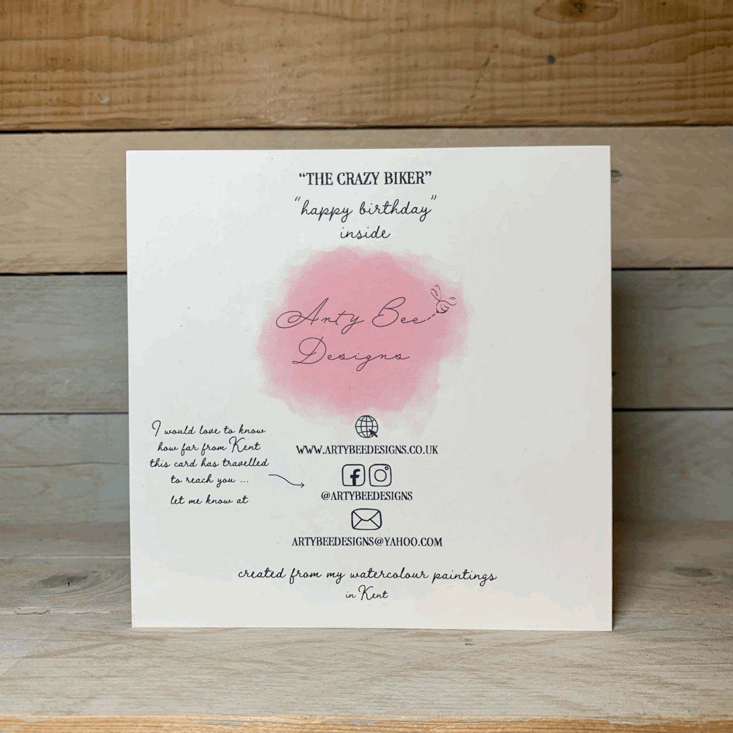 Sydney the Seahorse Birthday Card - Arty Bee Designs