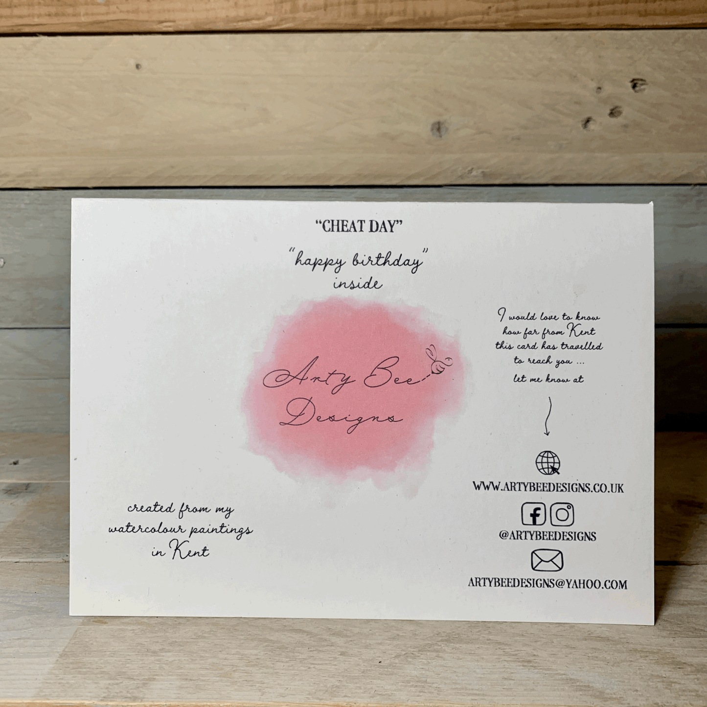 Cheat Day Birthday Card - Arty Bee Designs