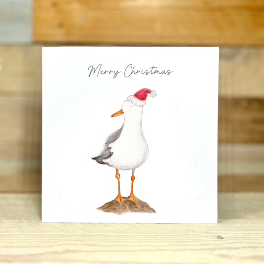 Sandy the Seagull at Christmas Charity Card