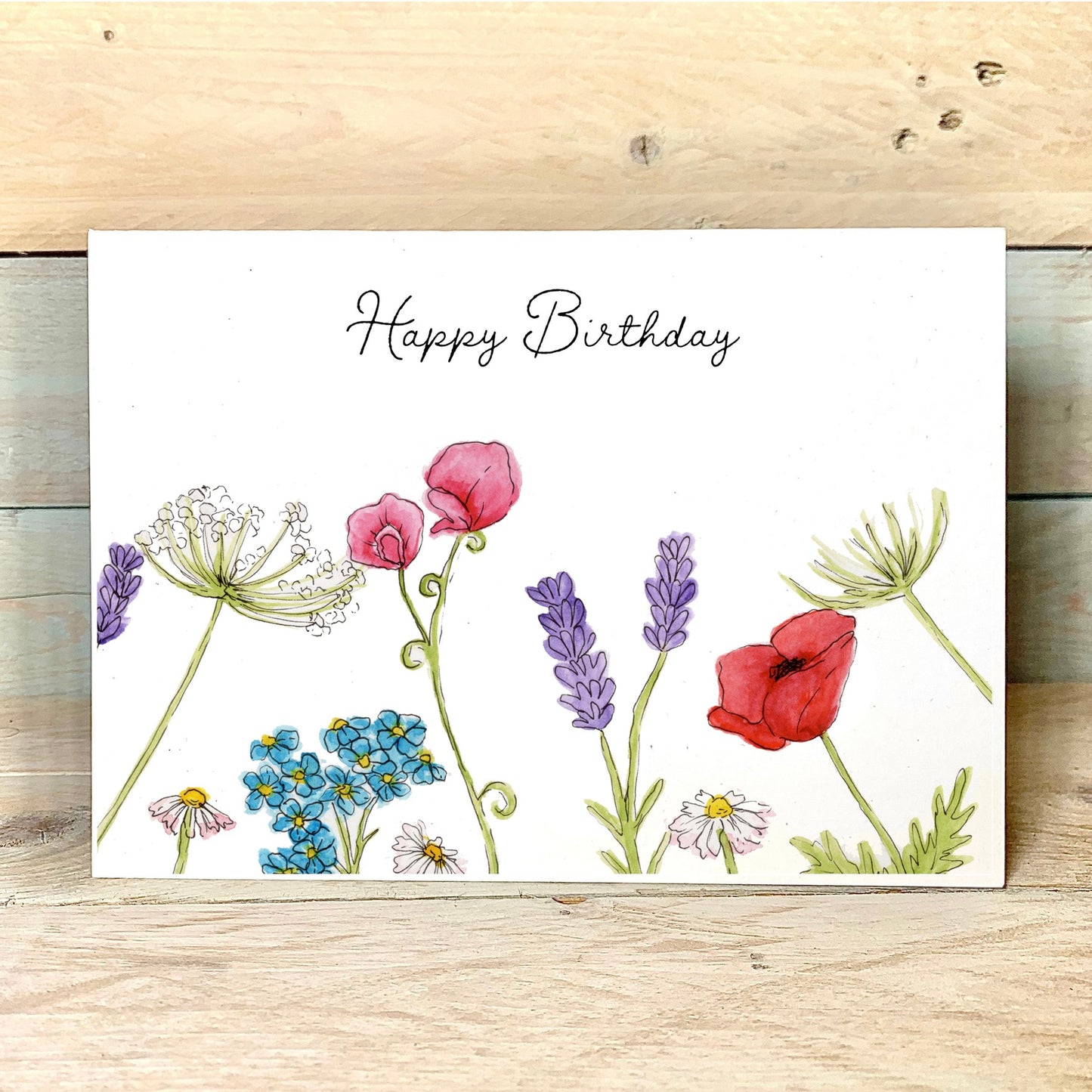 Wildflower Birthday Card