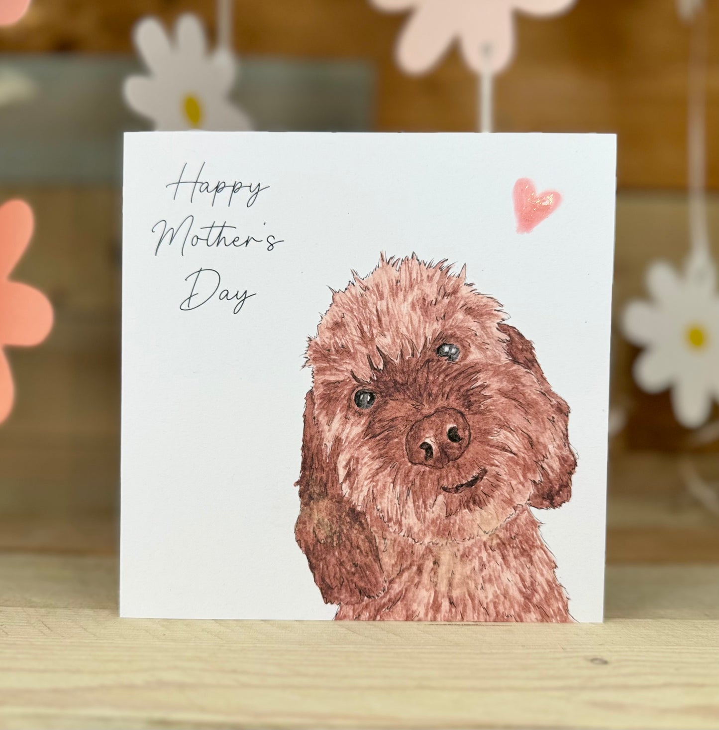 Chico the Cheeky Cockapoo Mother's Day Card