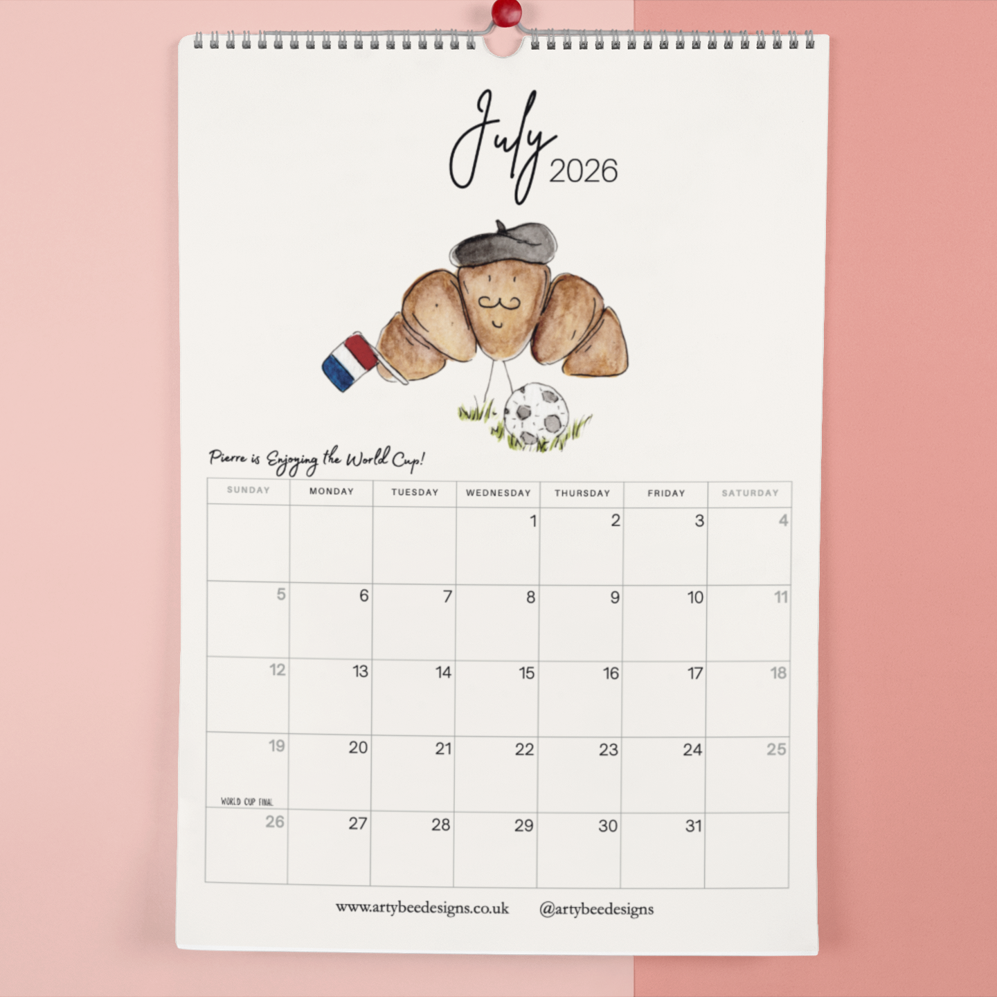 A Year With Pierre 2026 Calendar