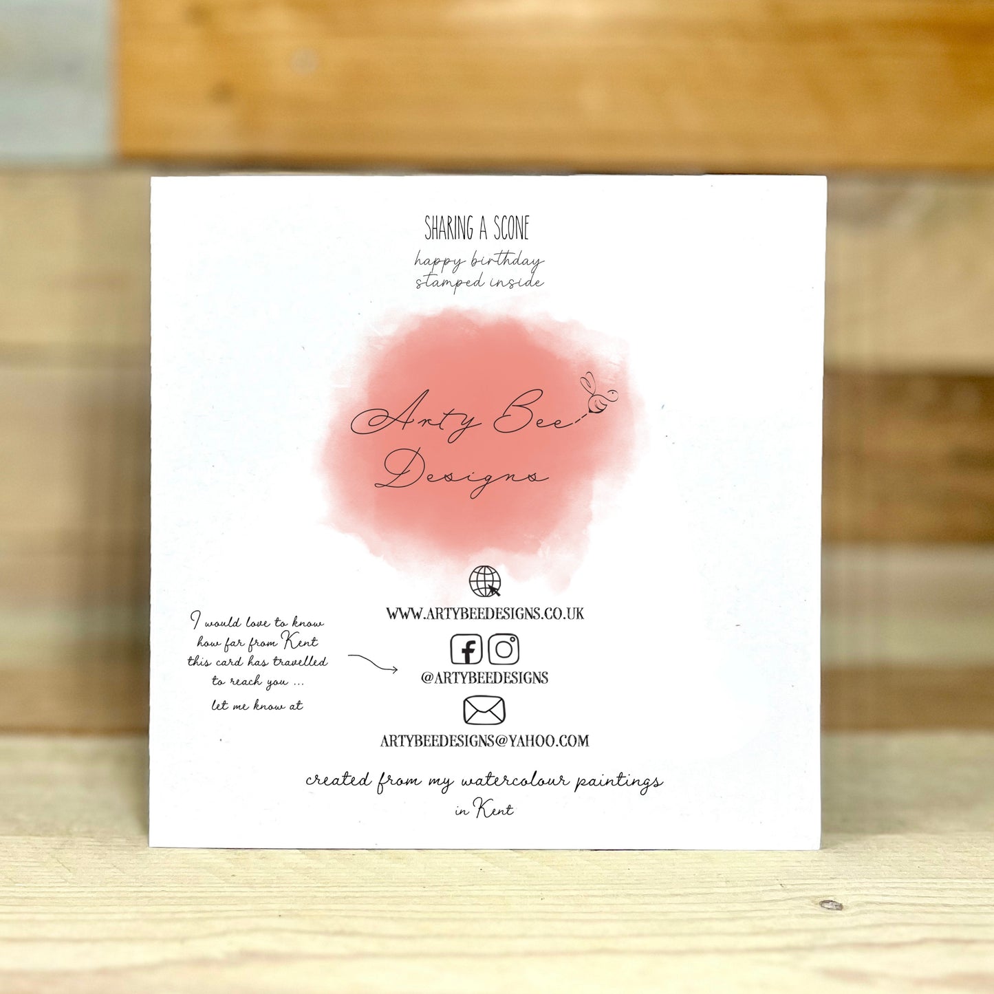 Sharing a Scone Birthday Card