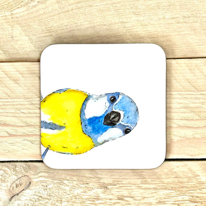 Hello It's Me Blue Tit Coaster