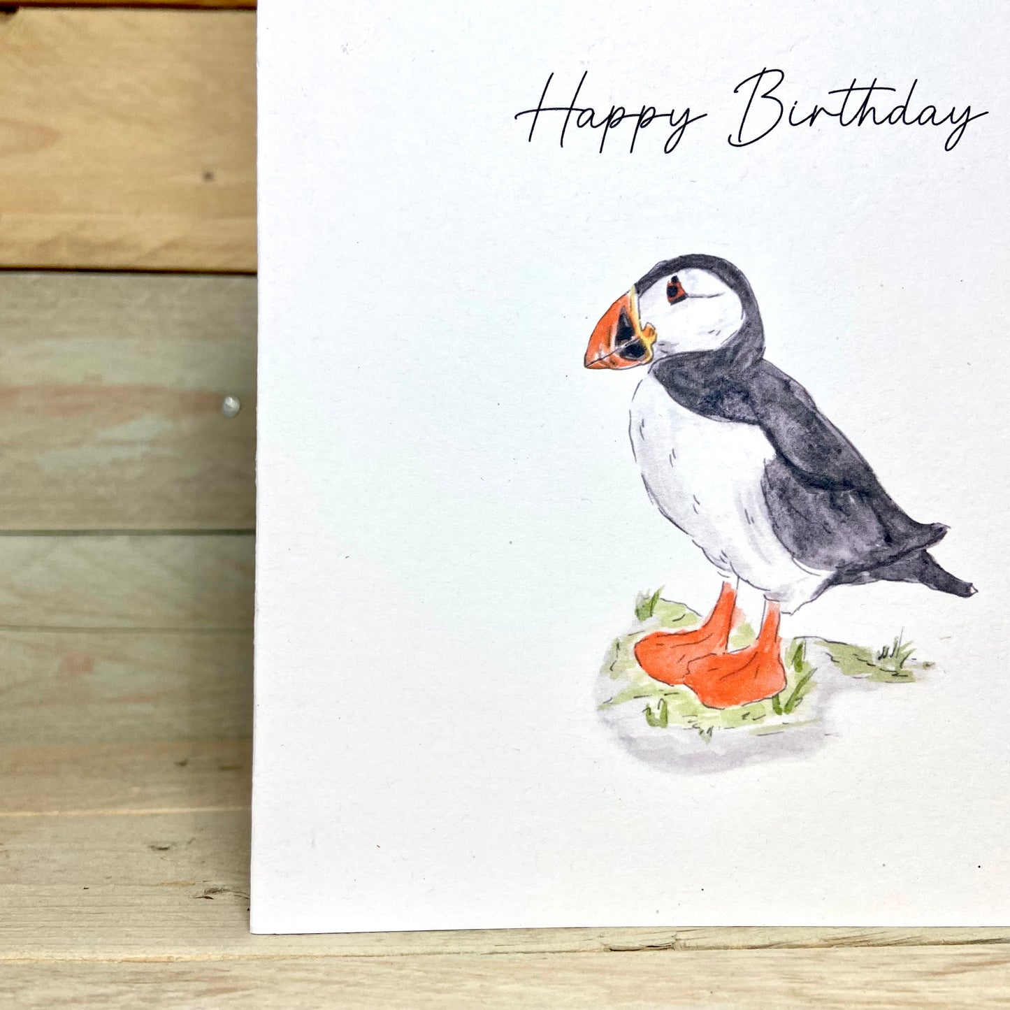 Pip the Puffin Birthday Card