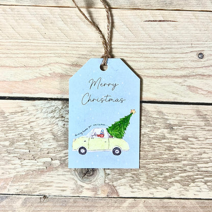 Driving Home Christmas Gift Tags