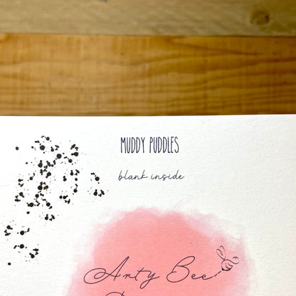 Muddy Puddles Father's Day Card