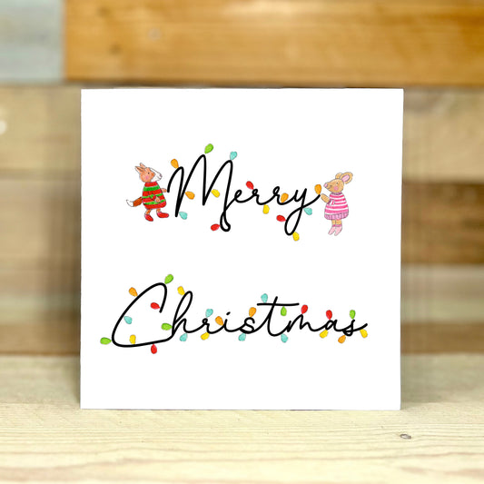 Christmas Lights Charity Christmas Card