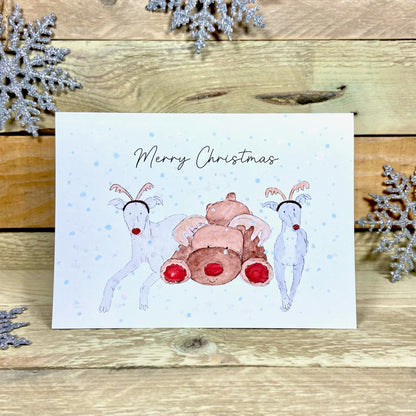 And Rudolf Makes Three Christmas Card