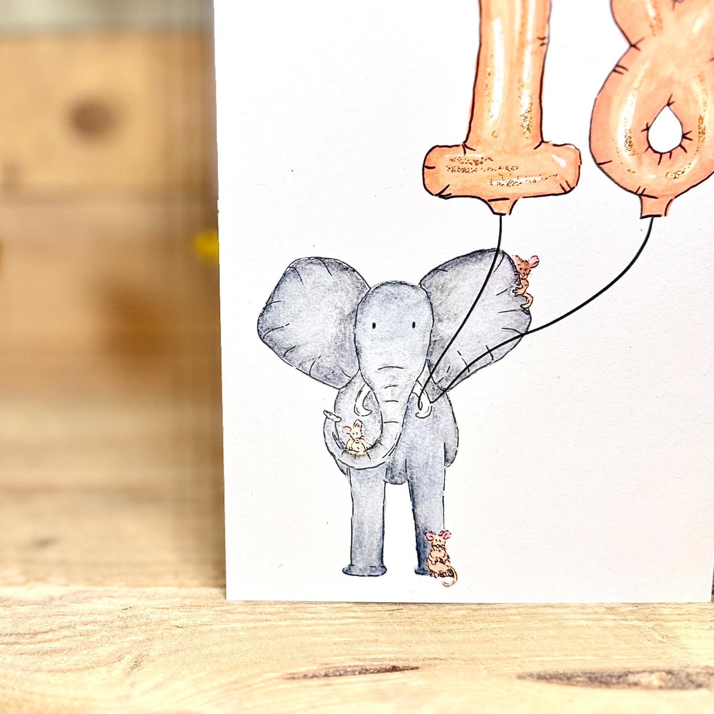 Nelly Turns Eighteen Birthday Card