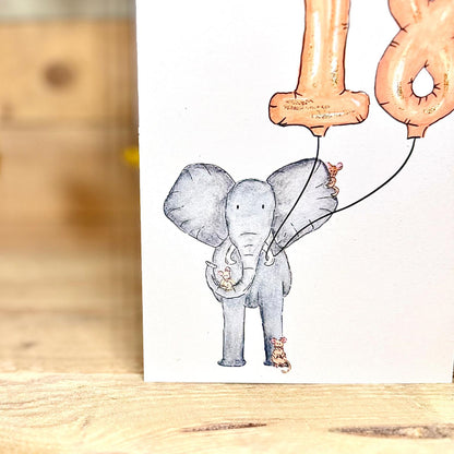 Nelly Turns Eighteen Birthday Card