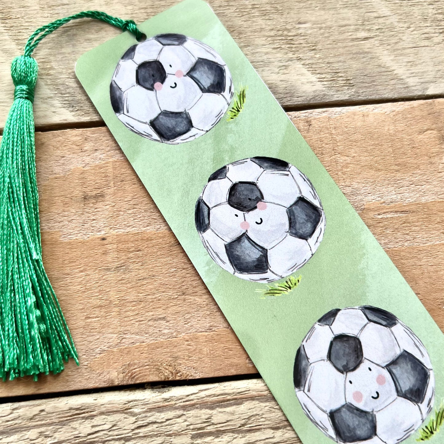 Football Metal Bookmark With Tassel