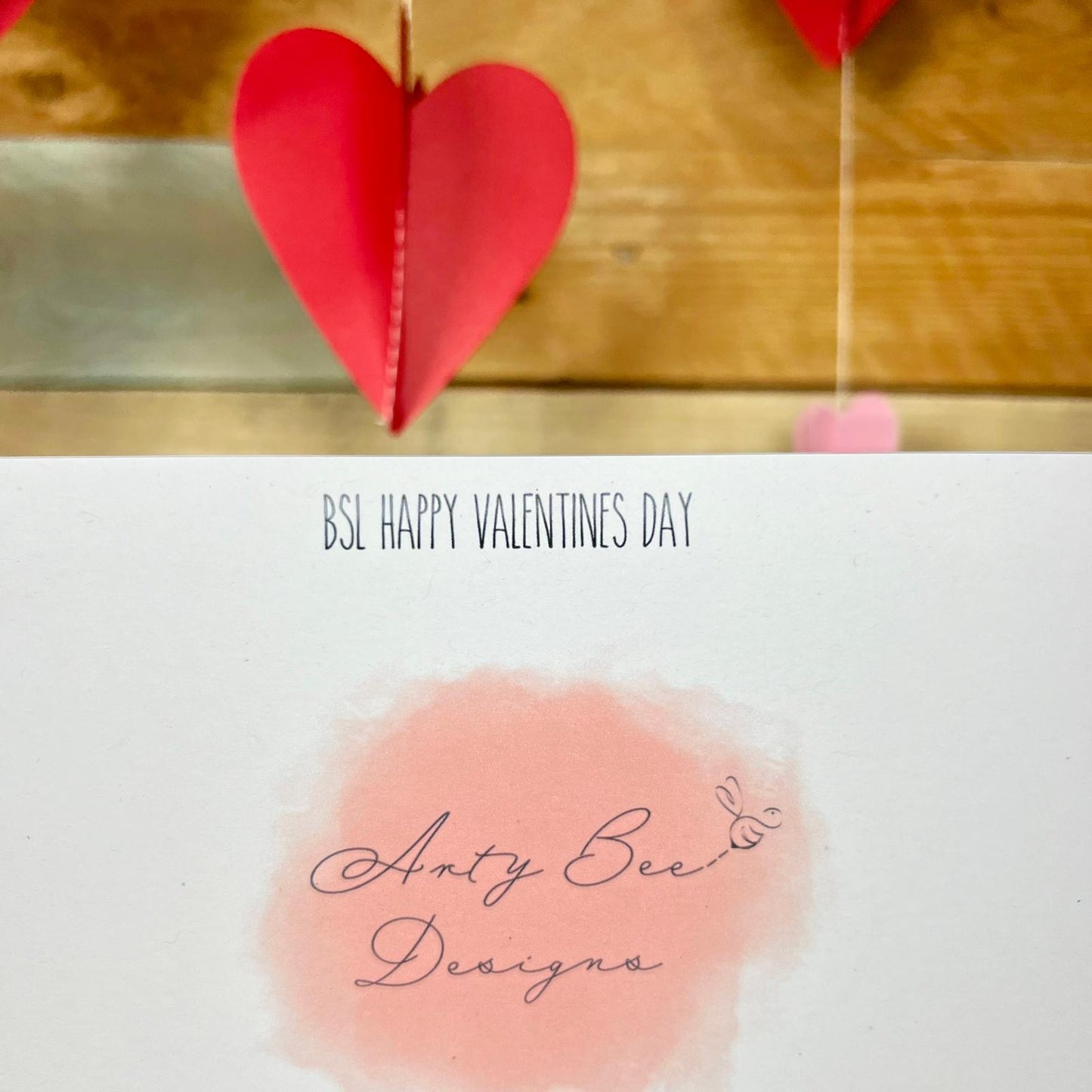 British Sign Langauge Valentine's Card