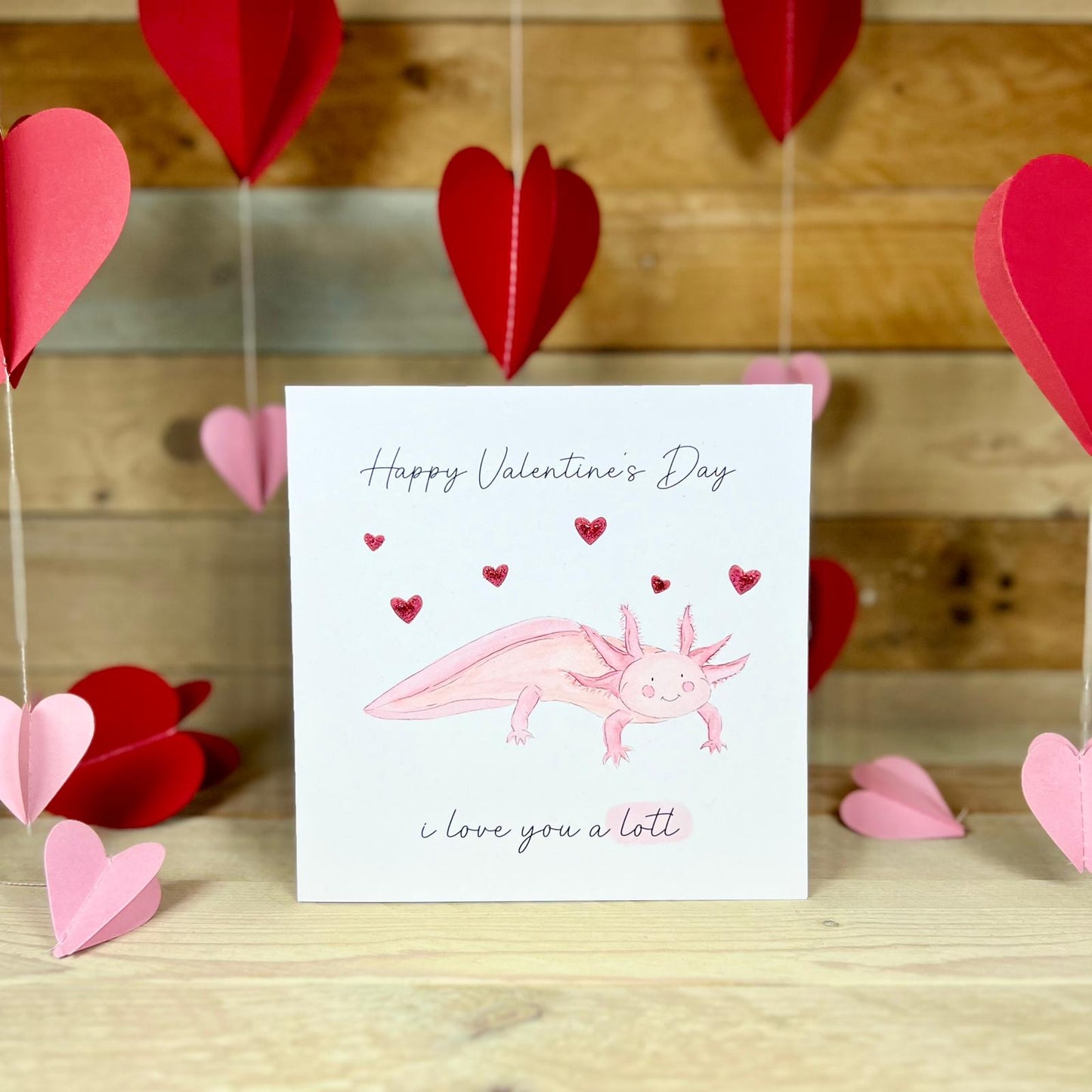 Arthur the Axolotl Valentine's Card