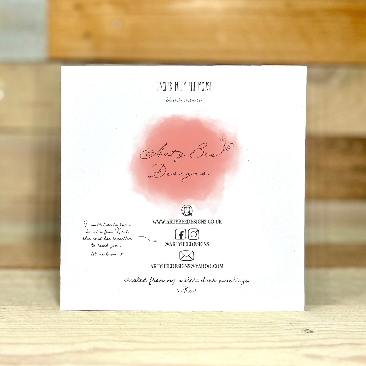 Mouse Thankyou Teacher Card