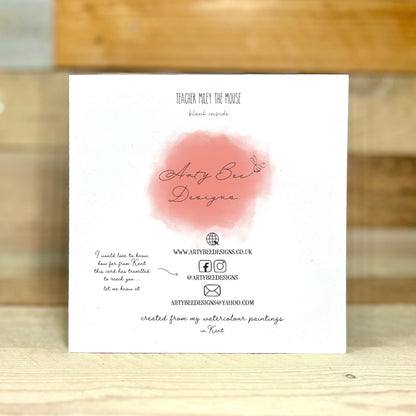 Mouse Thankyou Teacher Card