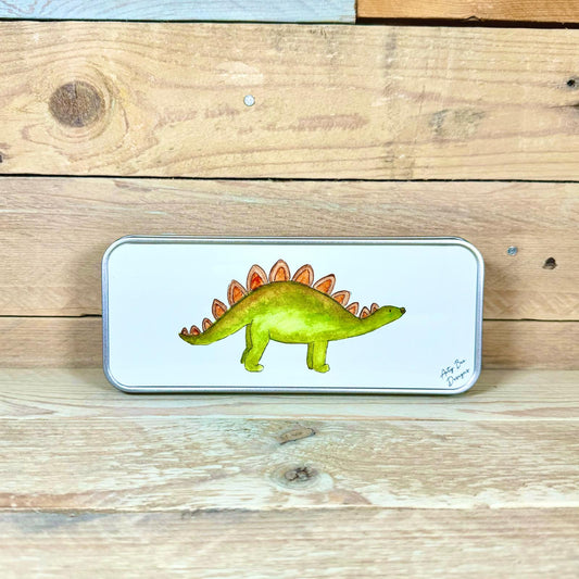 Dinosaur Metal Pencil Case