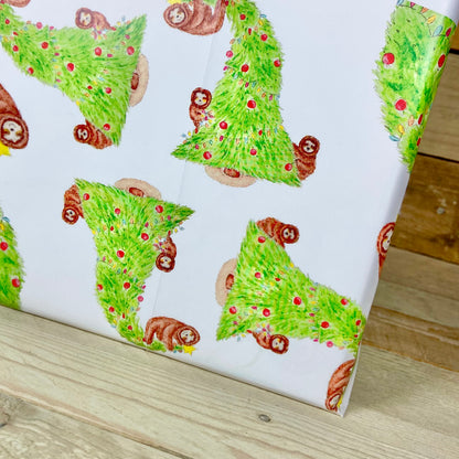 Naughty Sloths Christmas Wrapping Paper