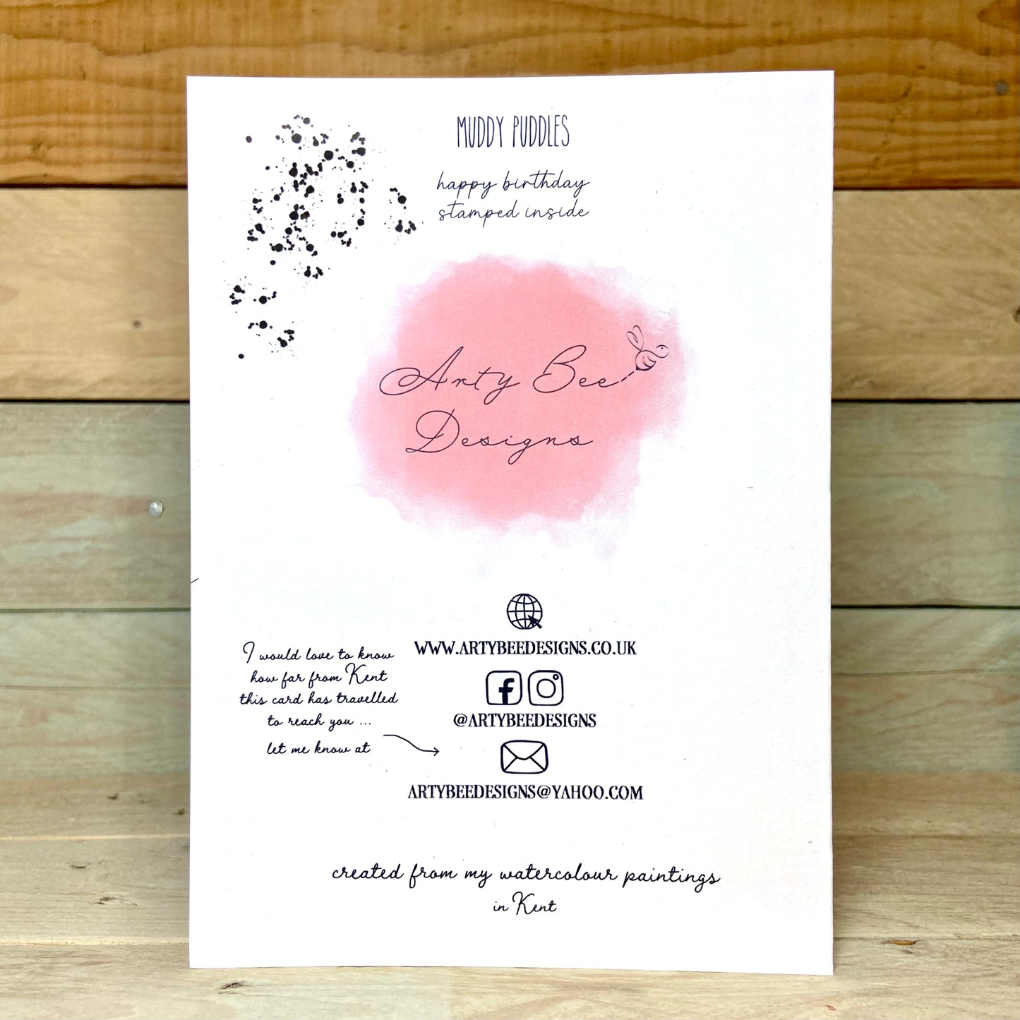Muddy Puddle Birthday Card