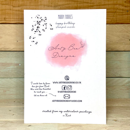 Muddy Puddle Birthday Card