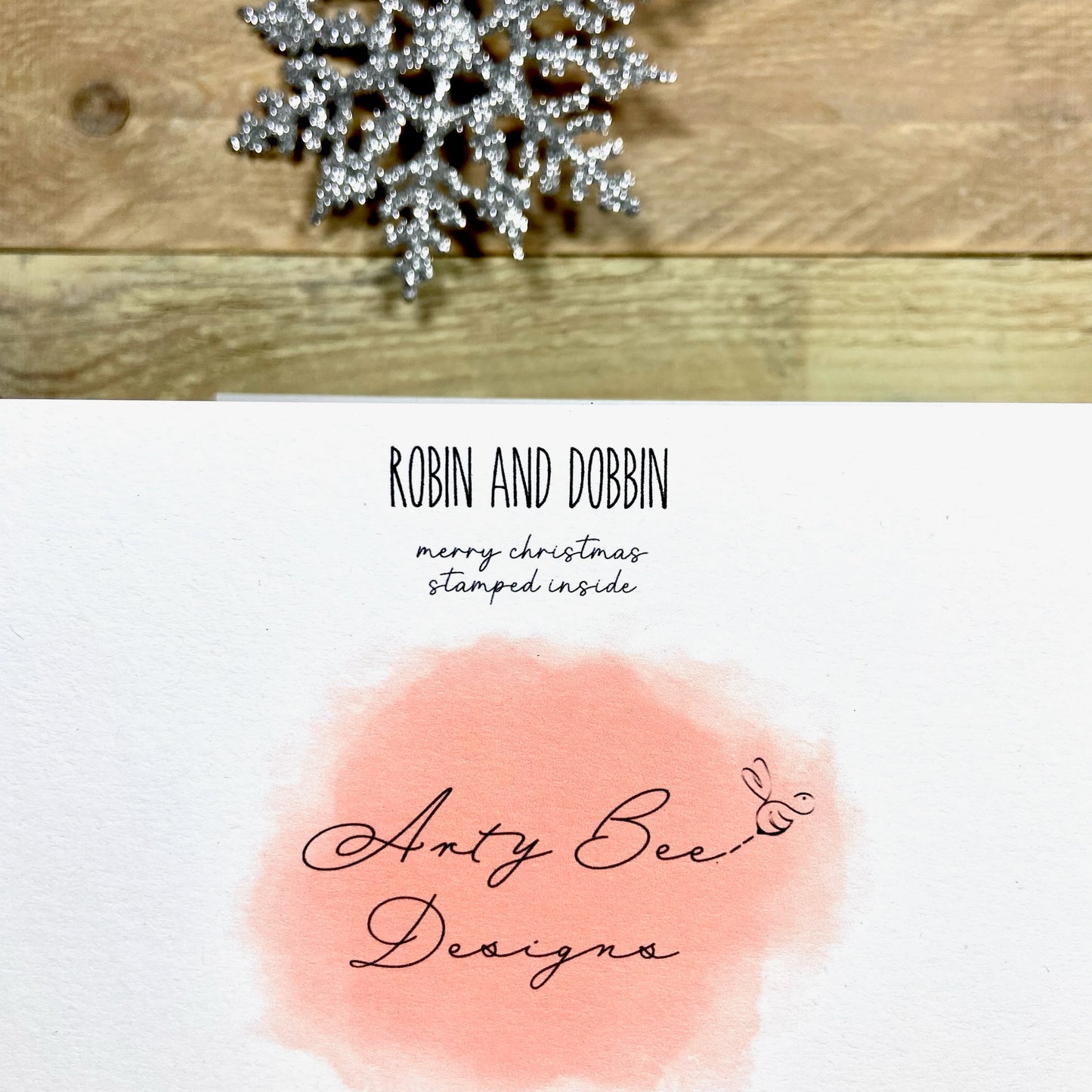 Robin and Dobbin Christmas Card