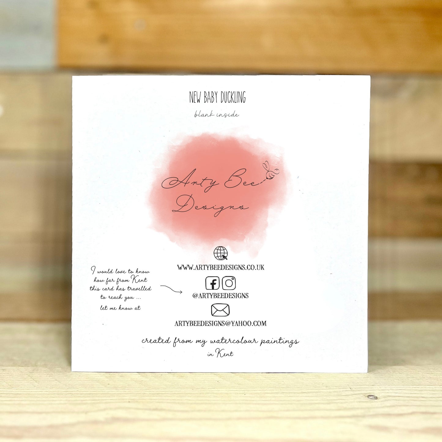 New Baby Duckling Card