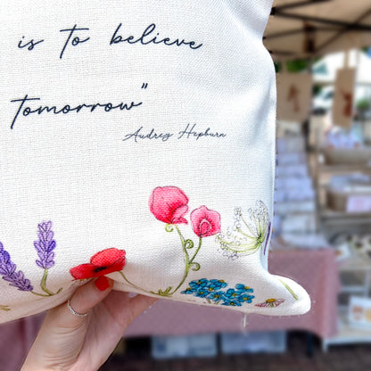 Wildflower Linen Cushion