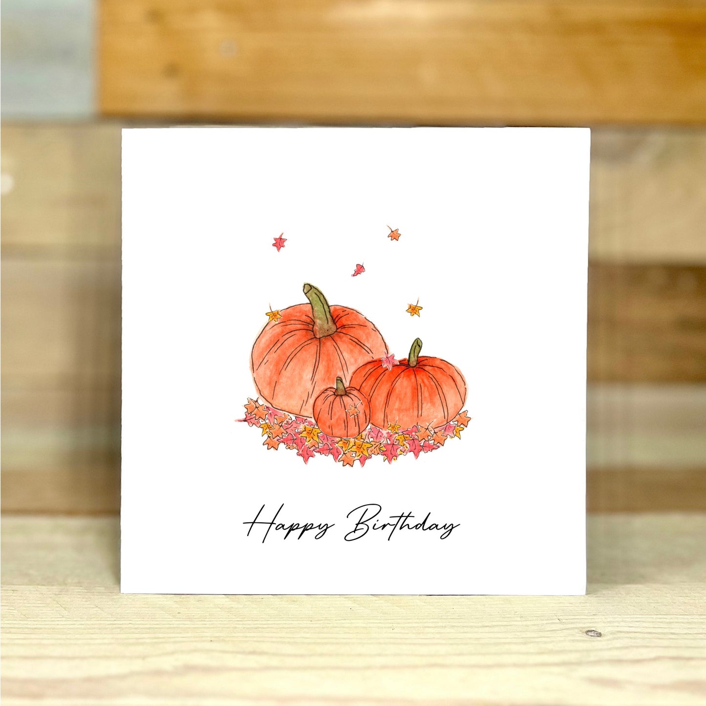 Pumpkin Birthday Card
