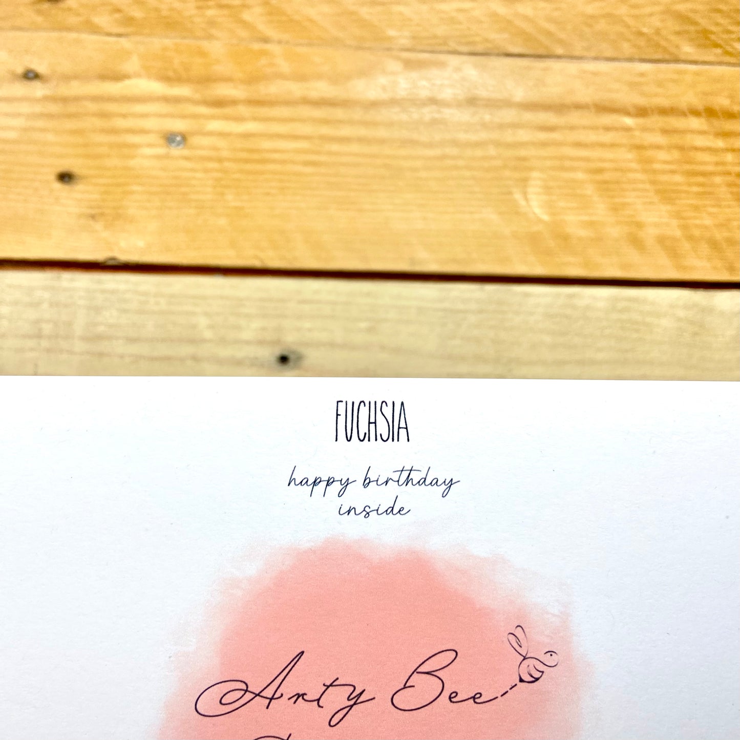 Fuchsia Birthday Card