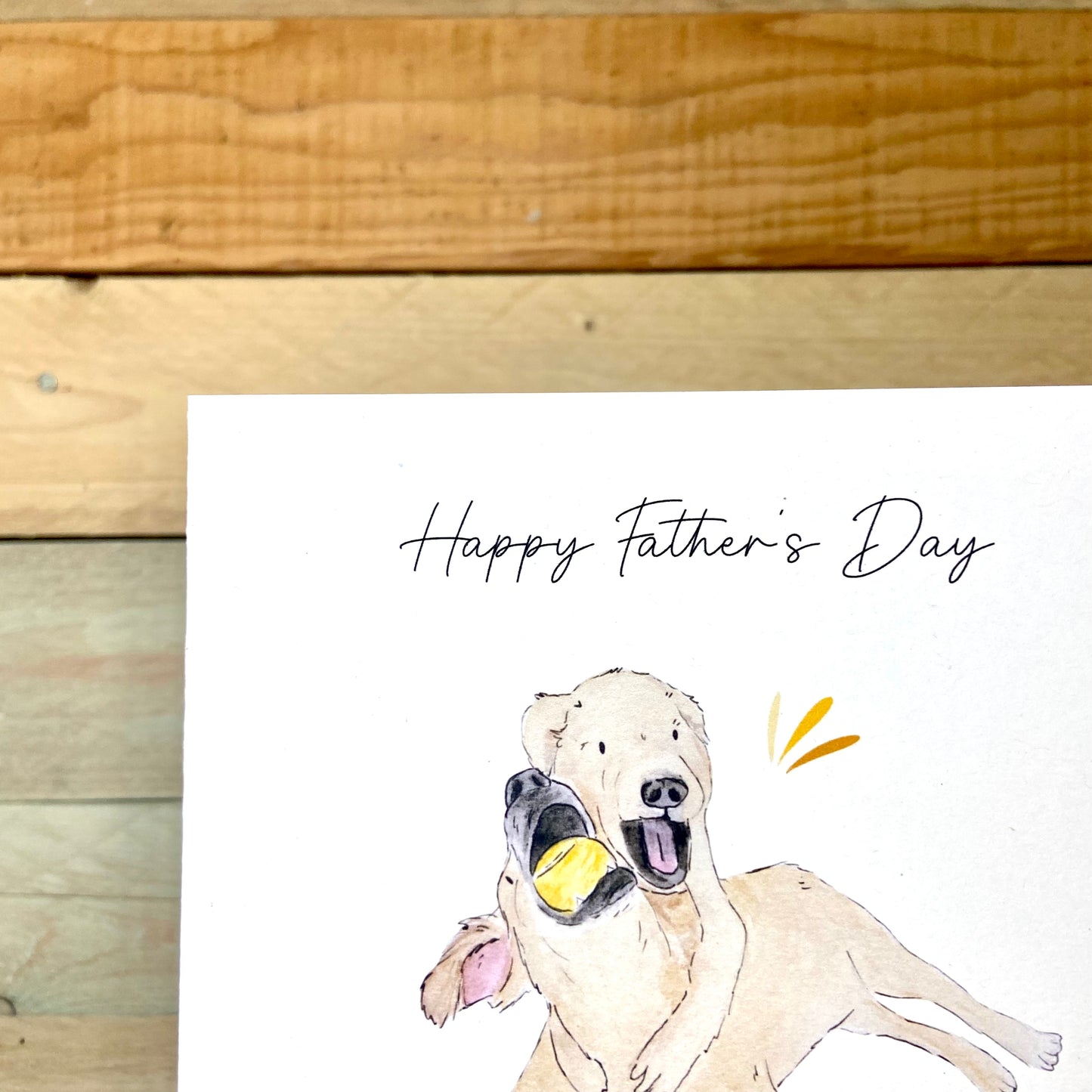 Ruff and Tumble on Father's Day Card