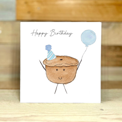Patrick The Porky Pie Birthday Card